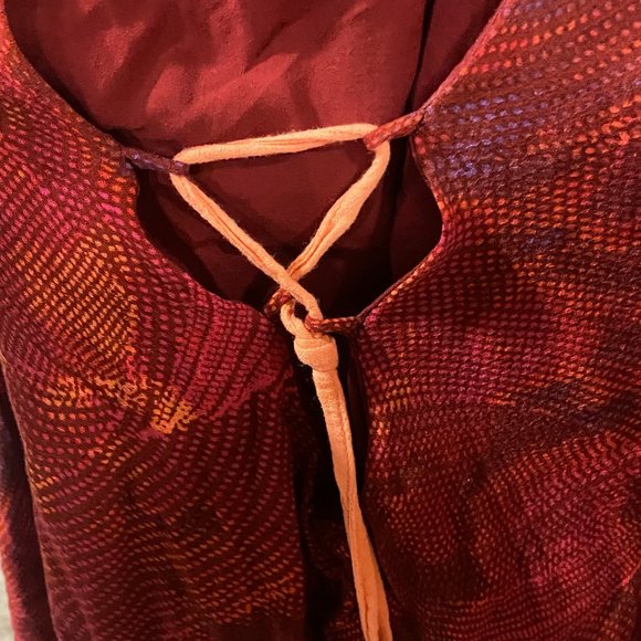 Free People Red Top with side details M - Picture 3 of 4